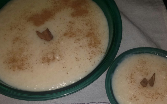 Arroz doce de panela de pressão