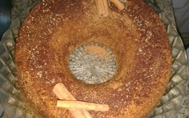 Bolo de maçã com canela integral