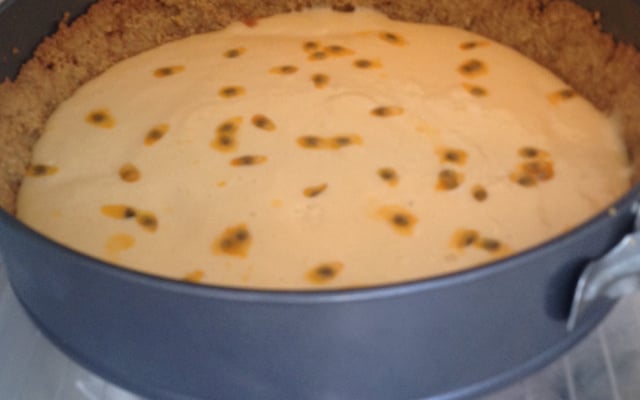 Torta mousse de maracujá