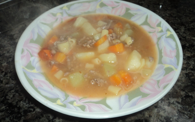 Sopa deliciosa de legumes