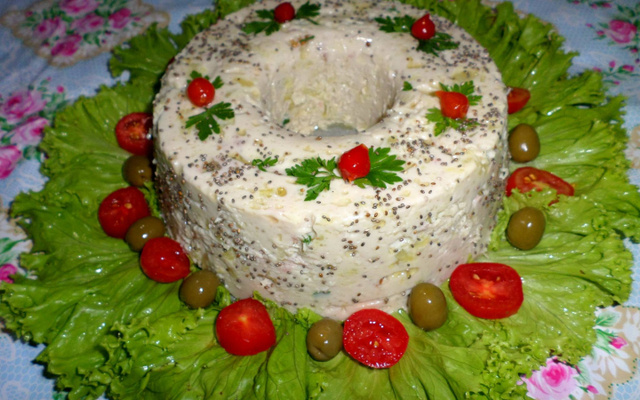 Mousse salgado de abacaxi