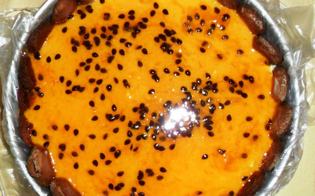 Pavê de mousse de maracujá