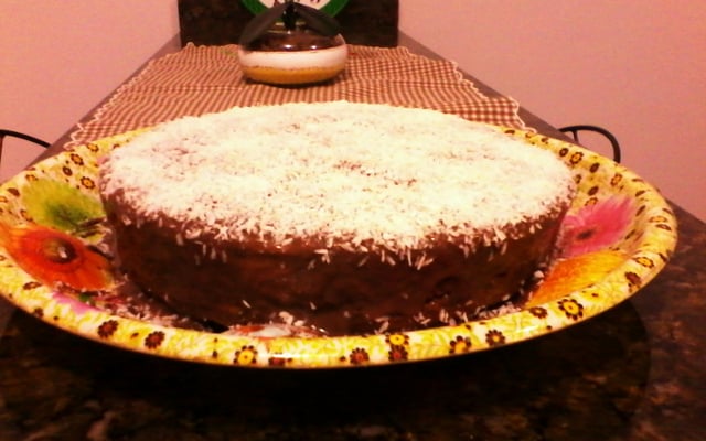 Bolo de chocolate de liquidificador