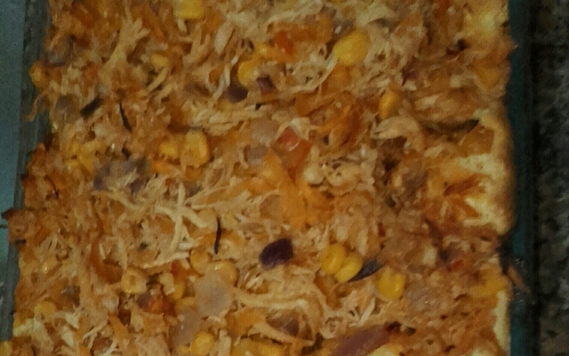 Torta de frango com milho