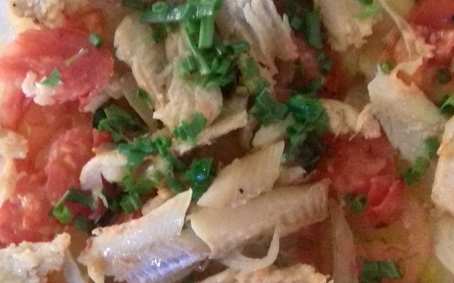 Lascas de bacalhau delícia