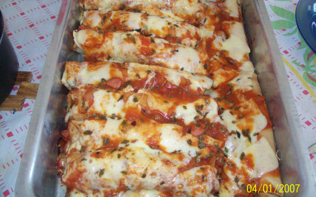 Panqueca de calabresa da Grasy