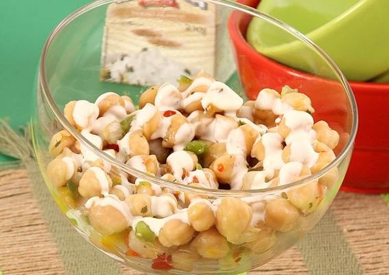 Salada de grão-de-bico