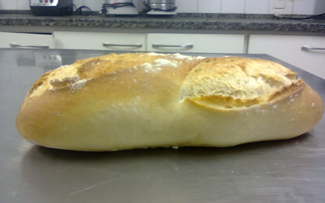 Panhoca com  queijo gorgonzola