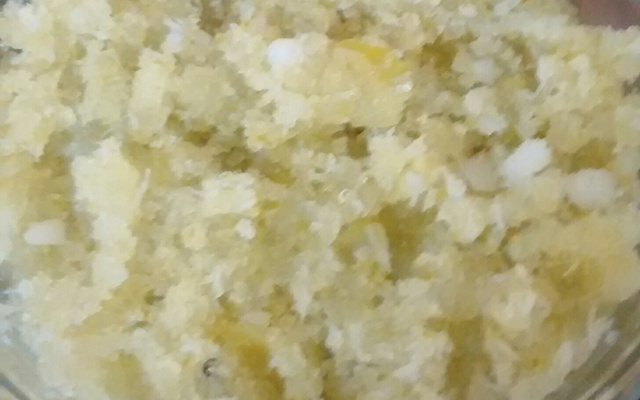 Doce de mamão verde com coco