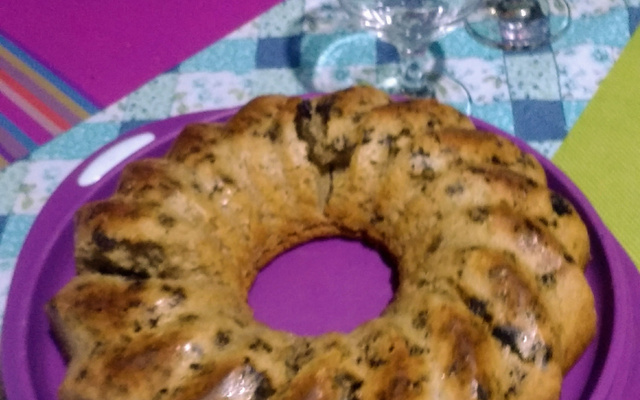 Bolo de aveia com passas