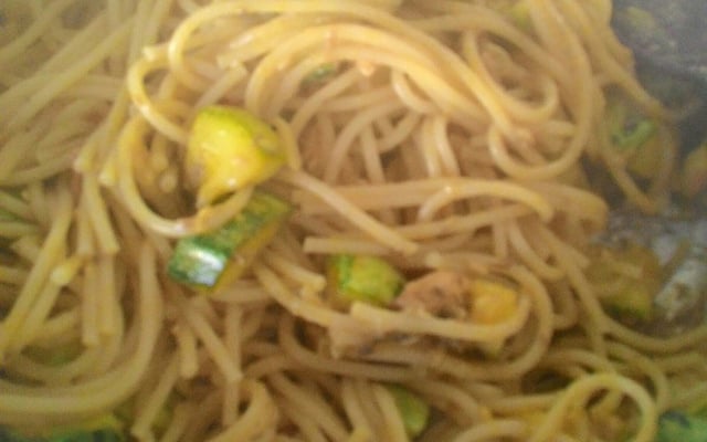 Macarronada com abobrinha