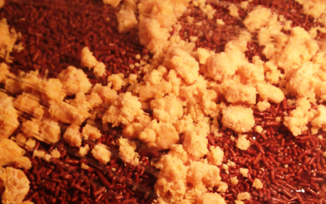 Bombom aberto de coco