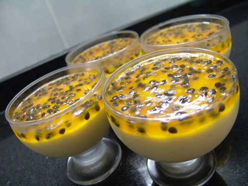 Deliciosa mousse de maracujá