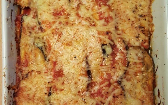 Berinjela assada com jeitinho napolitano