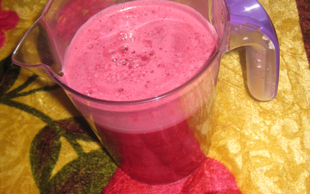 Suco de beterraba com inhame