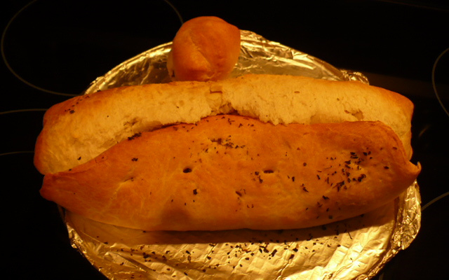 Rosca salgada de calabresa