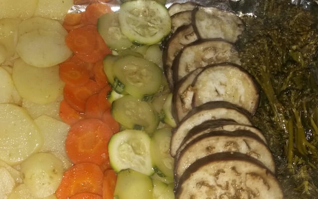 Legumes assados saudáveis