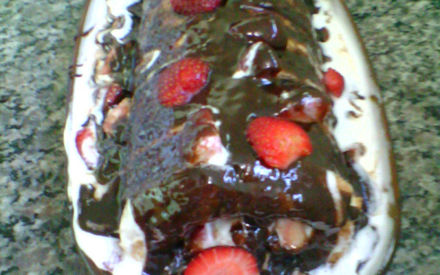 Rocambole de Morango