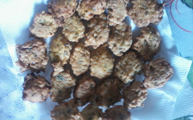 Bolinho de arroz com espinafre