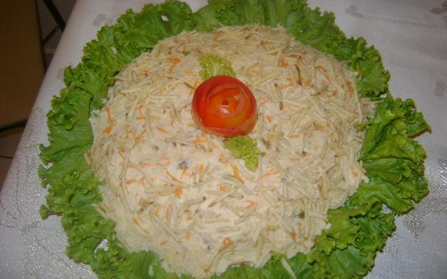 Salada de maionese com frango