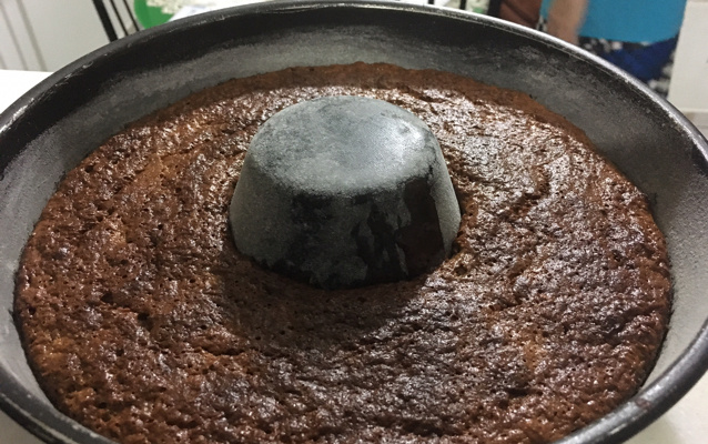 Bolo de banana com aveia - fitness