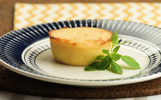 Minivulcão de queijo