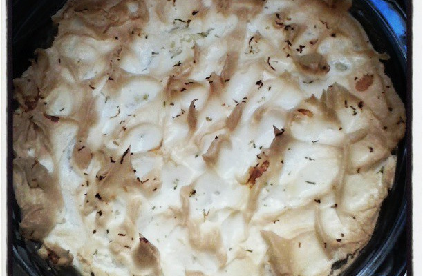 Doce de banana com suspiro