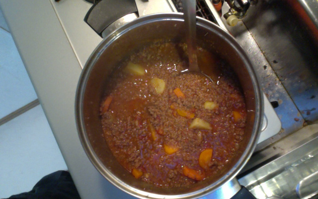 Ensopado de carne moída