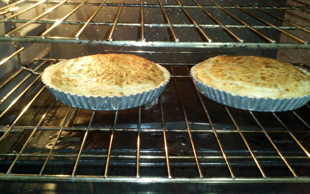 Quiche de presunto e queijo do Glauco