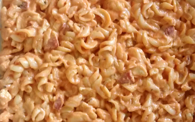 Macarrão na panela de pressão