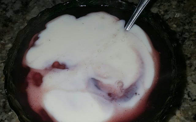 Sagu de vinho - molho branco