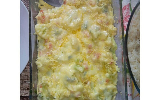 Couve-flor gratinada