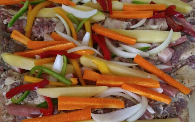 Costela no bafo recheada