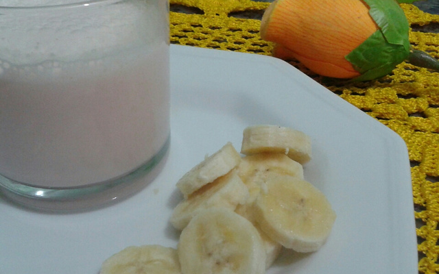 vitamina  de  banana  e  danone