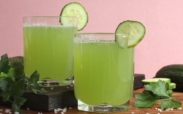 Suco detox de pepino