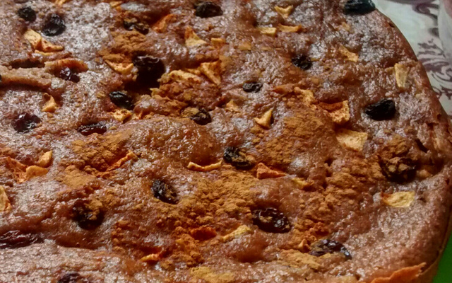 Bolo de maçã da fazenda