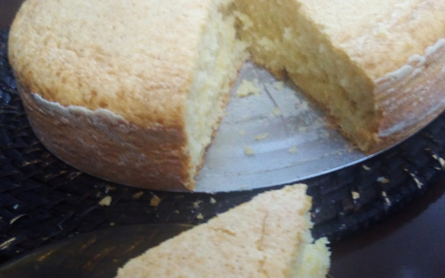 Bolo simples de liquidificador