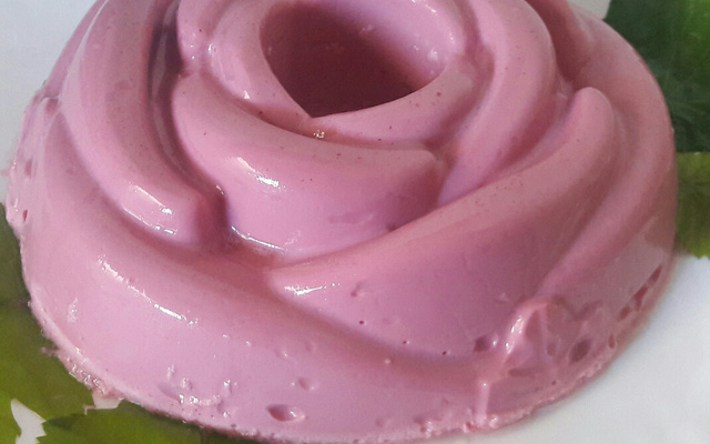 Pudim de vinho sem ovo