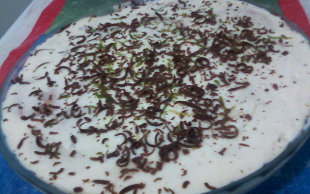 Pavê torta de limão com chocolate