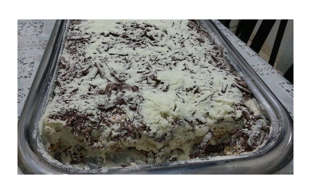 Pavê de leite ninho com chocolate
