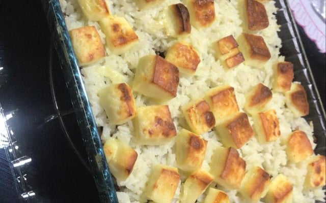 Arroz de leite com carne de sol