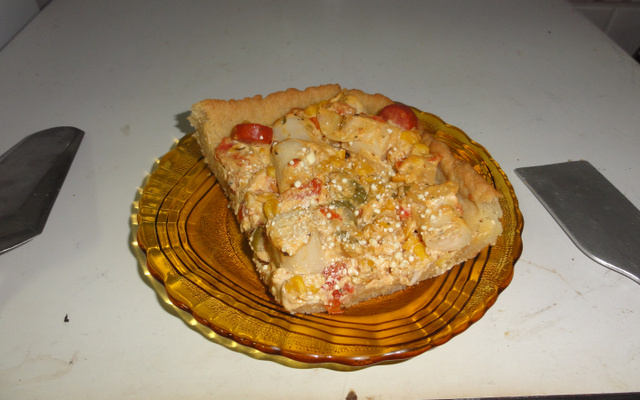 Torta de palmito da juçara