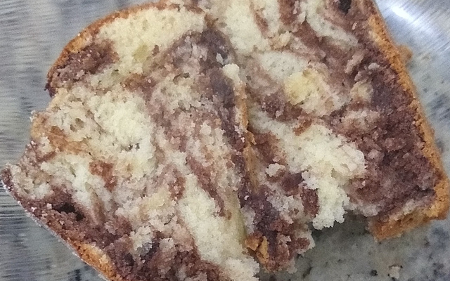 Bolo mesclado de liquidificador