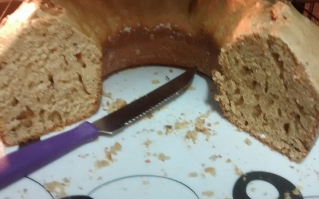 Bolo de aveia com castanha-de-caju