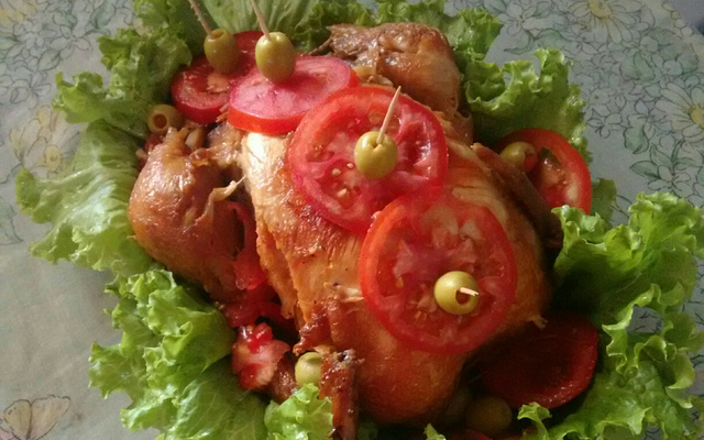 Frango de panela de pressão