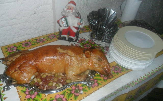 Leitoa recheada de Natal