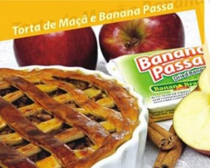 Torta de maçã e banana passa banana Brasil