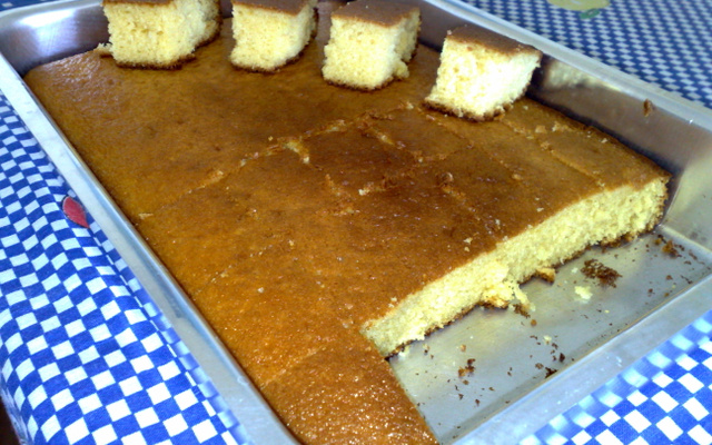 Bolo de fubá mole