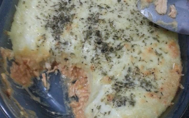 Escondidinho de batatas e frango