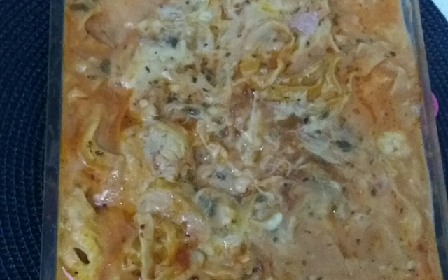 Macarrão ninho ao forno